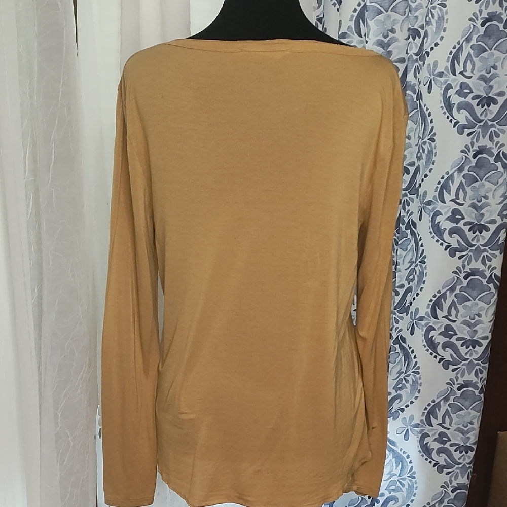 Double Zero Camel Long Sleeve Top - Picture 3 of 3